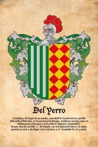 Escudo heráldico del apellido DEL YERRO
