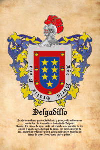 Escudo heráldico del apellido DELGADILLO
