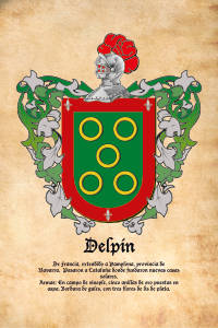 Escudo heráldico del apellido DELPÍN