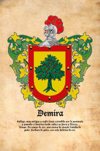 Escudo heráldico del apellido DEMIRA