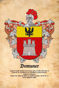 Escudo heráldico del apellido Demuner