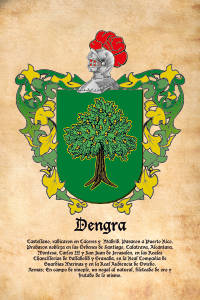 Escudo heráldico del apellido DENGRA