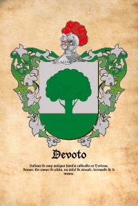 Escudo heráldico del apellido DEVOTO