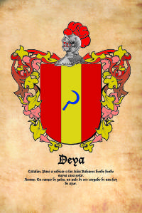 Escudo heráldico del apellido Deya