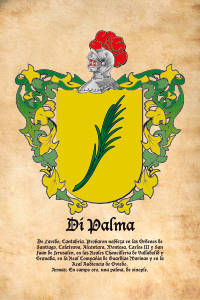 Escudo heráldico del apellido DI PALMA