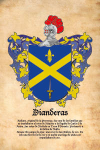 Escudo heráldico del apellido DIANDERAS