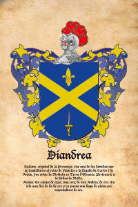 Escudo heráldico del apellido DIANDREA