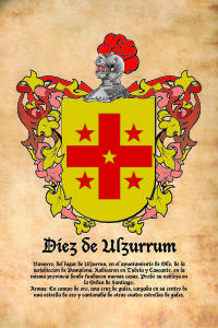 Escudo heráldico del apellido Díaz de Ulzurrum