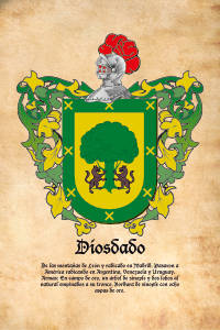 Escudo heráldico del apellido DIOSDADO