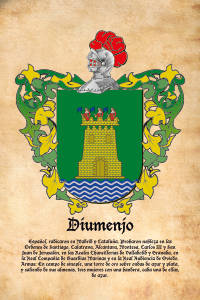 Escudo heráldico del apellido DIUMENJO