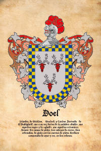 Escudo heráldico del apellido DOEL