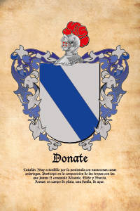 Escudo heráldico del apellido DONATE
