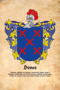 Escudo heráldico del apellido DONES