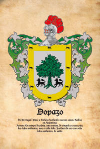 Escudo heráldico del apellido DOPAZO