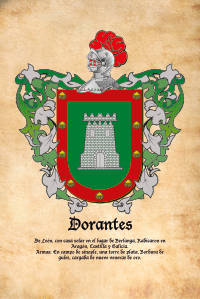Escudo heráldico del apellido DORANTES