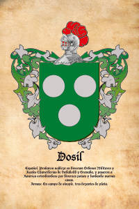 Escudo heráldico del apellido DOSIL
