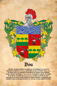 Escudo heráldico del apellido DOU