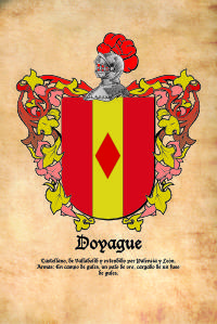 Escudo heráldico del apellido DOYAGUE