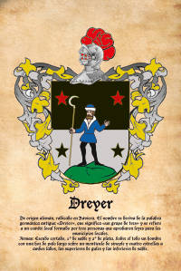 Escudo heráldico del apellido DREYER