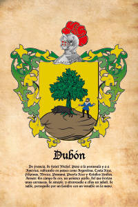 Escudo heráldico del apellido DUBON