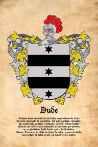 Escudo heráldico del apellido DUDE