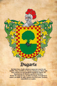 Escudo heráldico del apellido DUGARTE