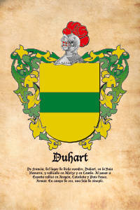 Escudo heráldico del apellido DUHART