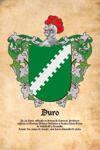 Escudo heráldico del apellido DURO