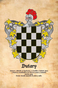Escudo heráldico del apellido DUTARY