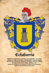 Escudo heráldico del apellido ECHABARRIA