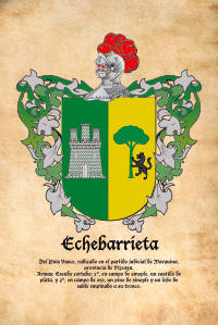 Escudo heráldico del apellido ECHEBARRIETA