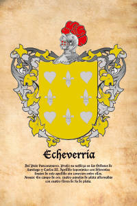 Escudo heráldico del apellido ECHEVERRIA