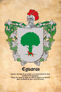 Escudo heráldico del apellido EGUARAS