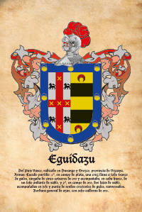 Escudo heráldico del apellido EGUIDAZU
