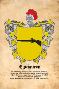 Escudo heráldico del apellido Eguiguren
