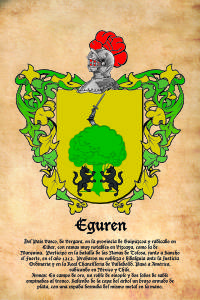 Escudo heráldico del apellido EGUREN