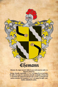 Escudo heráldico del apellido EHEMANN