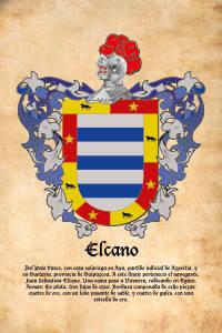 Escudo heráldico del apellido ELCANO