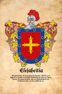 Escudo heráldico del apellido ELEJABEITIA