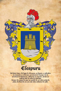 Escudo heráldico del apellido ELESPURU