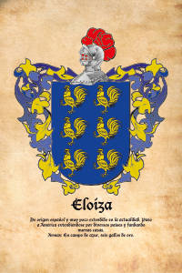Escudo heráldico del apellido ELOIZA