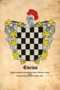 Escudo heráldico del apellido ENCISA
