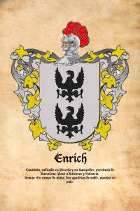 Escudo heráldico del apellido ENRICH