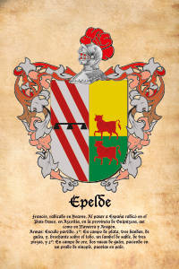 Escudo heráldico del apellido EPELDE