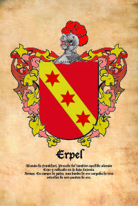 Escudo heráldico del apellido ERPEL