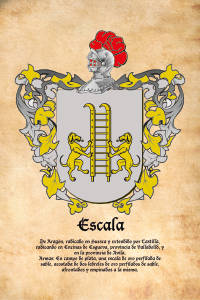 Escudo heráldico del apellido Escala