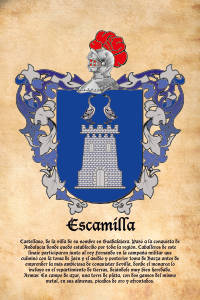Escudo heráldico del apellido ESCAMILLA