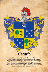 Escudo heráldico del apellido ESCARIO