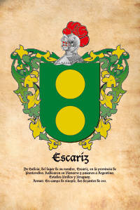 Escudo heráldico del apellido ESCARIZ