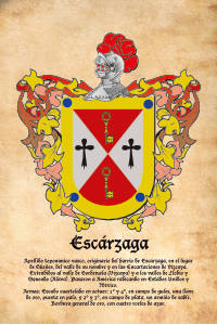 Escudo heráldico del apellido Escárzaga